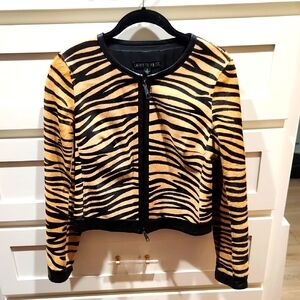 Lafayette 148 New York Zebra Print Jacket